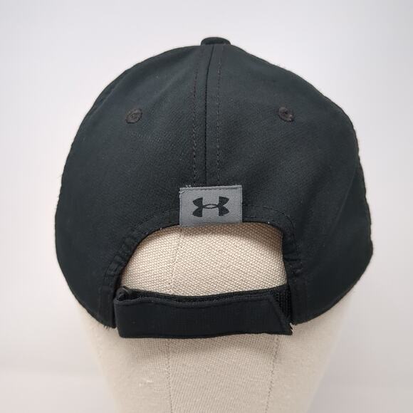 Under Armour Strapback Baseball Cap Black One Size Adjustable Classic Fit - Picture 6 of 9
